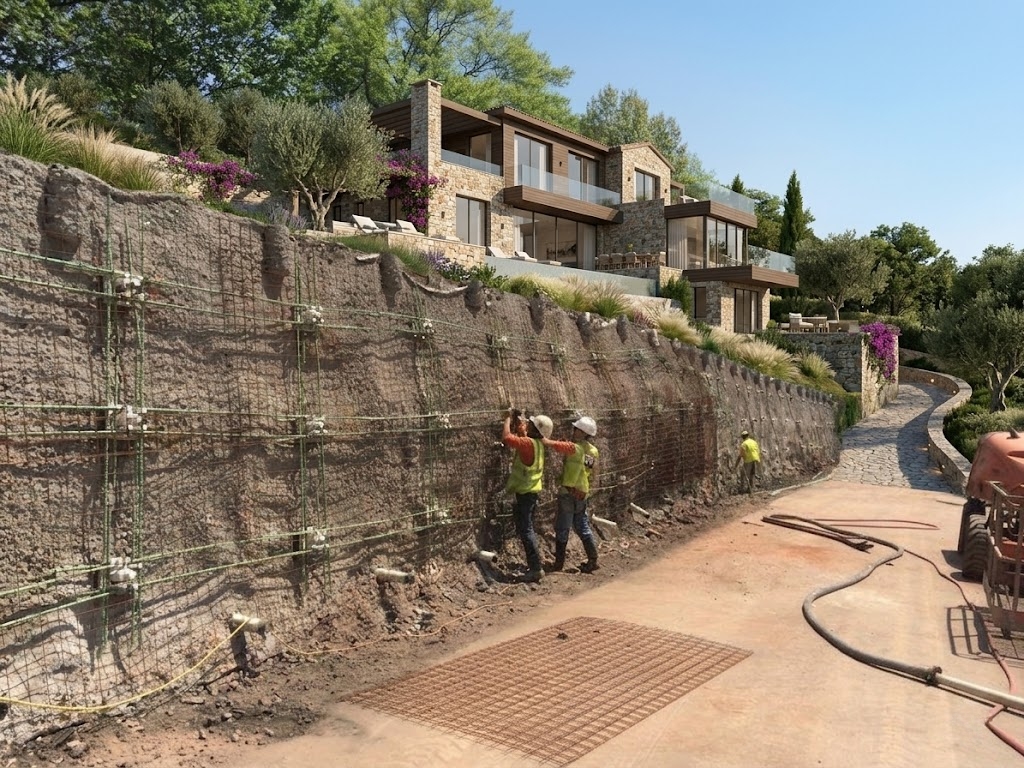 Zemin çivisi soil nailing — kazı şevi güçlendirme